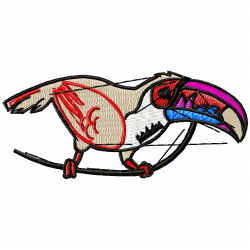 Parrots Embroidery Design 2